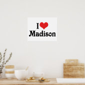 Poster J'adore Madison (Cuisine)