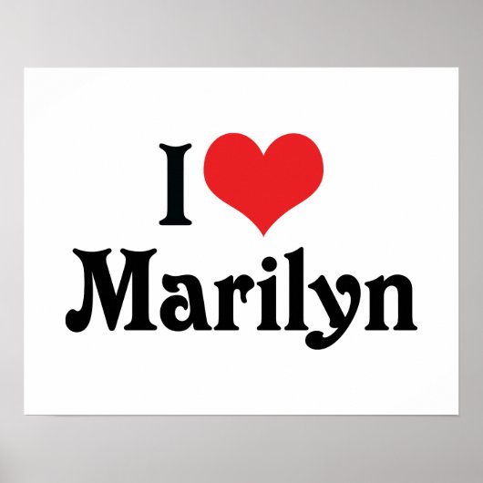 Poster J'adore Marilyn (Devant)