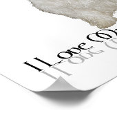 Poster J'adore mon petit chien blanc - Westie (Coin)