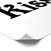 Poster J'adore mon visage qui embrasse (Coin)