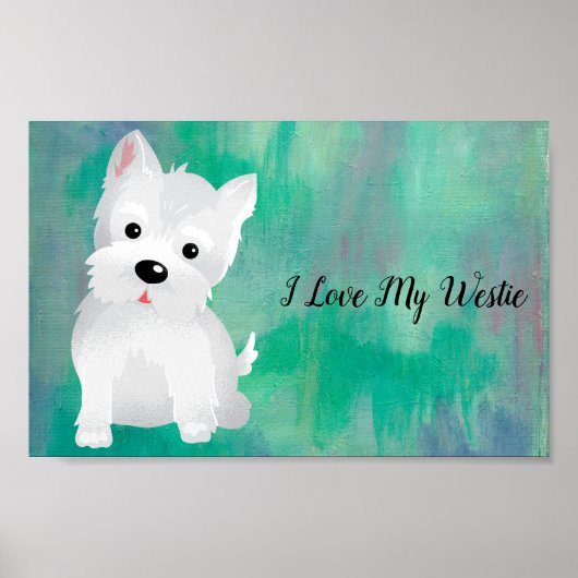 Poster J'adore My Westie (Devant)