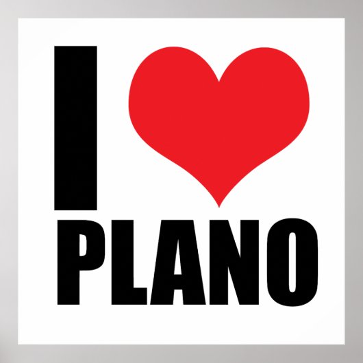 Poster J'adore Plano (Devant)