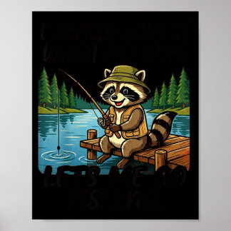 Poster J'adore quand ma femme me laisse aller pêcher un r