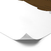 Poster J'adore tout le chocolat ! Humour au chocolat (Coin)