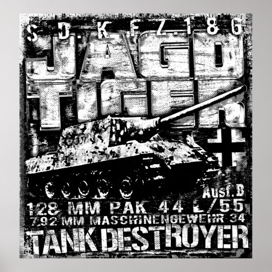 POSTER JAGDTIGER (Devant)