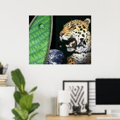 Poster jaguar (Bureau à domicile)