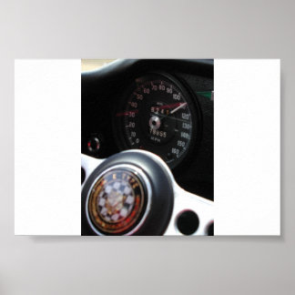 Poster Jaguar À Vitesse