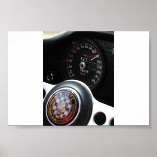 Poster Jaguar À Vitesse (Devant)