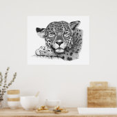 Poster Jaguar au crayon (Cuisine)