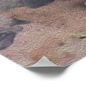 Poster Jaguar Dans La Peinture À L'Huile Forestière, Post (Coin)