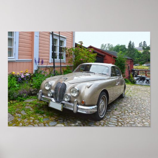 Poster Jaguar Mark 2 à Porvoo, Finlande (Devant)
