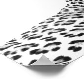 Poster Jaguar noir et blanc moderne 16x12 pouces (Coin)