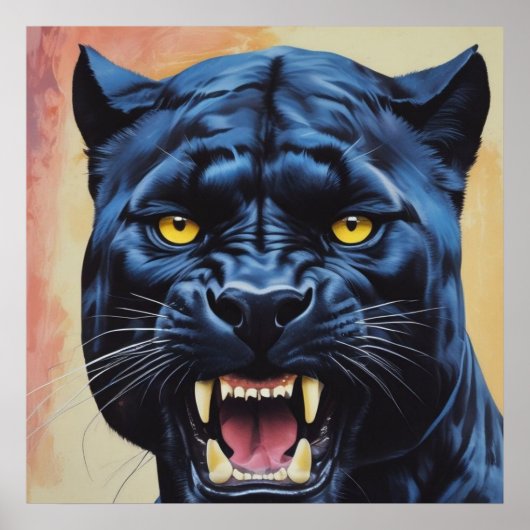 Poster Jaguar - Panthère noire (Devant)