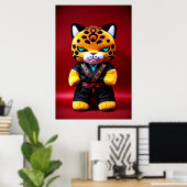 Poster Jaguar peluche | Art AI (Bureau à domicile)