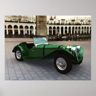 Poster Jaguar SS 90 Roadster - GRAND