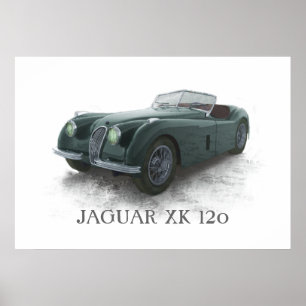 Poster Jaguar Xk120