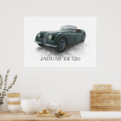 Poster Jaguar Xk120 (Cuisine)
