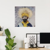 Poster Jah Rasta Livity INI One Love Roots (Bureau à domicile)