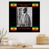 Poster Jah Rastafari, Haile Selassie I Canvas Imprimer 3  (Cuisine)