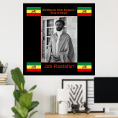 Poster Jah Rastafari, Haile Selassie I Canvas Imprimer 3  (Bureau à domicile)