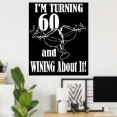 Poster J'Ai 60 Ans Et J'Y Gagne (Bureau à domicile)