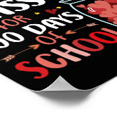 Poster J'Ai Aimé Ma Classe Depuis 100 Jours Enseignant À (Coin)