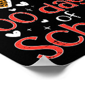 Poster J'ai aimé ma classe pour les 100 jours d'école Sai (Coin)