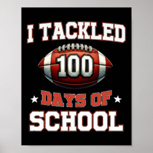 Poster J'Ai Attaqué 100 Jours De Football Garçons Enfants