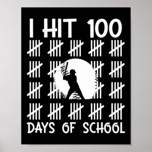 Poster J'ai atteint 100 jours d'école Bysebyll 100e jour