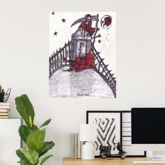 Poster J'ai attendu l'impression (Bureau à domicile)