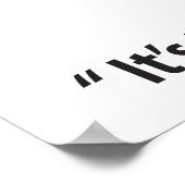 Poster J'ai attrapé un mauvais sac, blague de blanchisser (Coin)