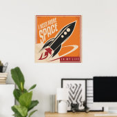 Poster J'Ai Besoin De Plus D'Espace (Bureau à domicile)