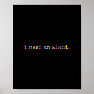 Poster J'ai besoin d'un Alani