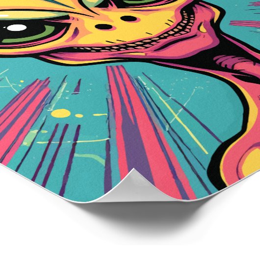 Poster J'ai besoin d'un Alien spatial (Coin)