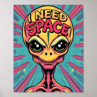 Poster J'ai besoin d'un Alien spatial