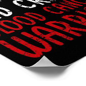 Poster J'ai Blood Cancer Warrior ! Blood Cancer (Coin)