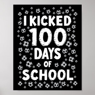 Poster J'ai botté 100 jours d'école pour les enfants de s