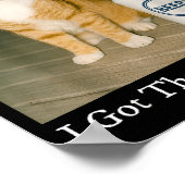 Poster J'ai Ce Chien En Moi Drôle Chat Cigarette Fumant (Coin)