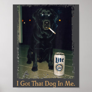 Poster J'ai Ce Chien En Moi Drôle De Lab Labrador Mème