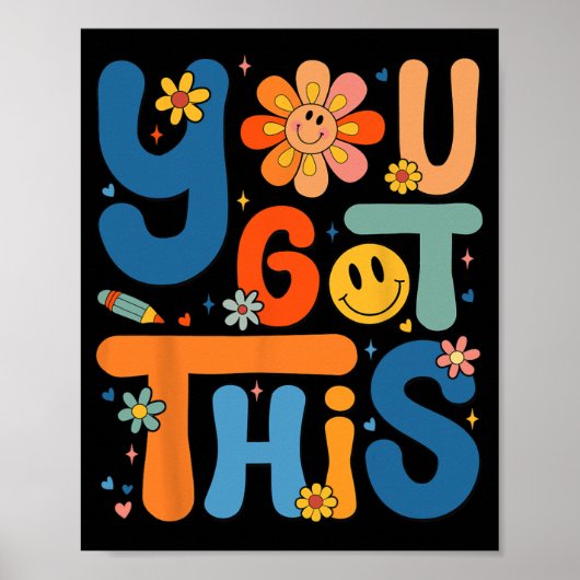 Poster J'Ai Ce Jour De Test Enseignant De Motivation Supe (Devant)