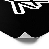 Poster J'ai chéri Le Beat Funny Drummer Pun Dark BG (Coin)