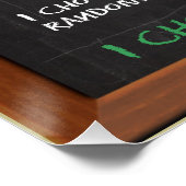 Poster J'AI CHOISI MOtivationnel (Coin)