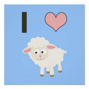 Poster J'ai coeur Sheep