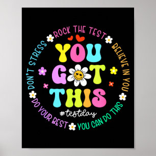 Poster J'ai compris, ne stresse pas, déchire le test jour