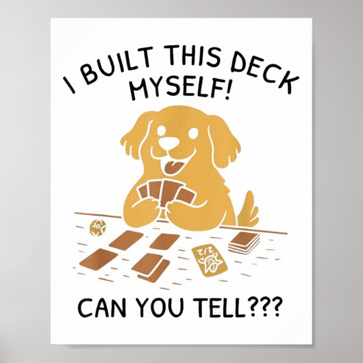 Poster J'Ai Construit Ce Pont Moi-Même Pouvez-Vous Dire A (Devant)