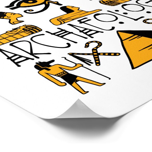 Poster J'Ai Creusé L'Archéologie Égyptienne Ancien Amoure (Coin)