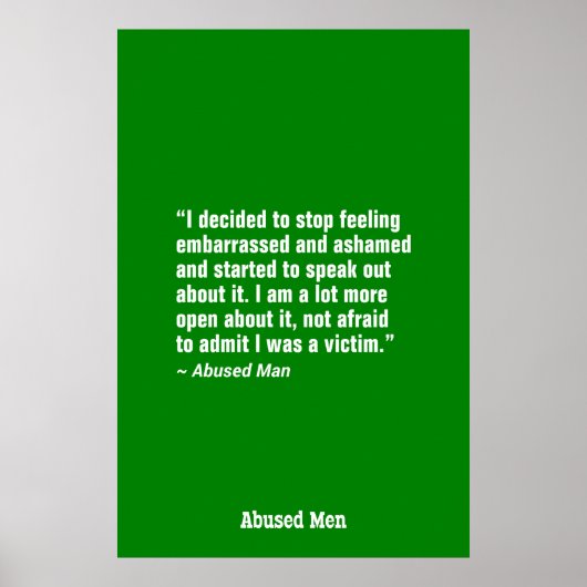 Poster J'Ai Décidé D'Arrêter De Me Sentir Embarrassé ... (Devant)