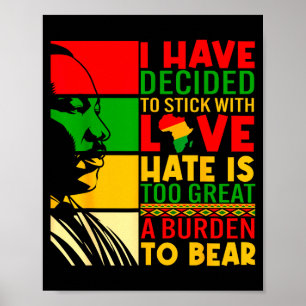 Poster J'ai décidé de m'en tenir à l'amour Histoire noire