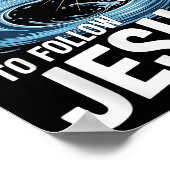 Poster J'Ai Décidé De Suivre Jésus Cross Water Wave Ba (Coin)