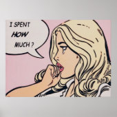Poster j'ai dépensé combien (Devant)